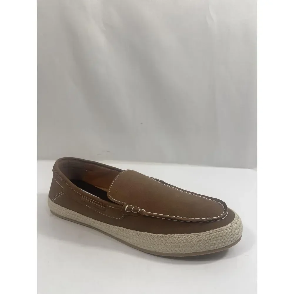 Madden MMILLION Shoes Men's Size 9 Cognac Suede Slip On Loafers New Box